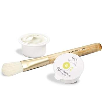 WEI Bee Venom Cream Mask texture swatch shows smooth, plump skin feel.