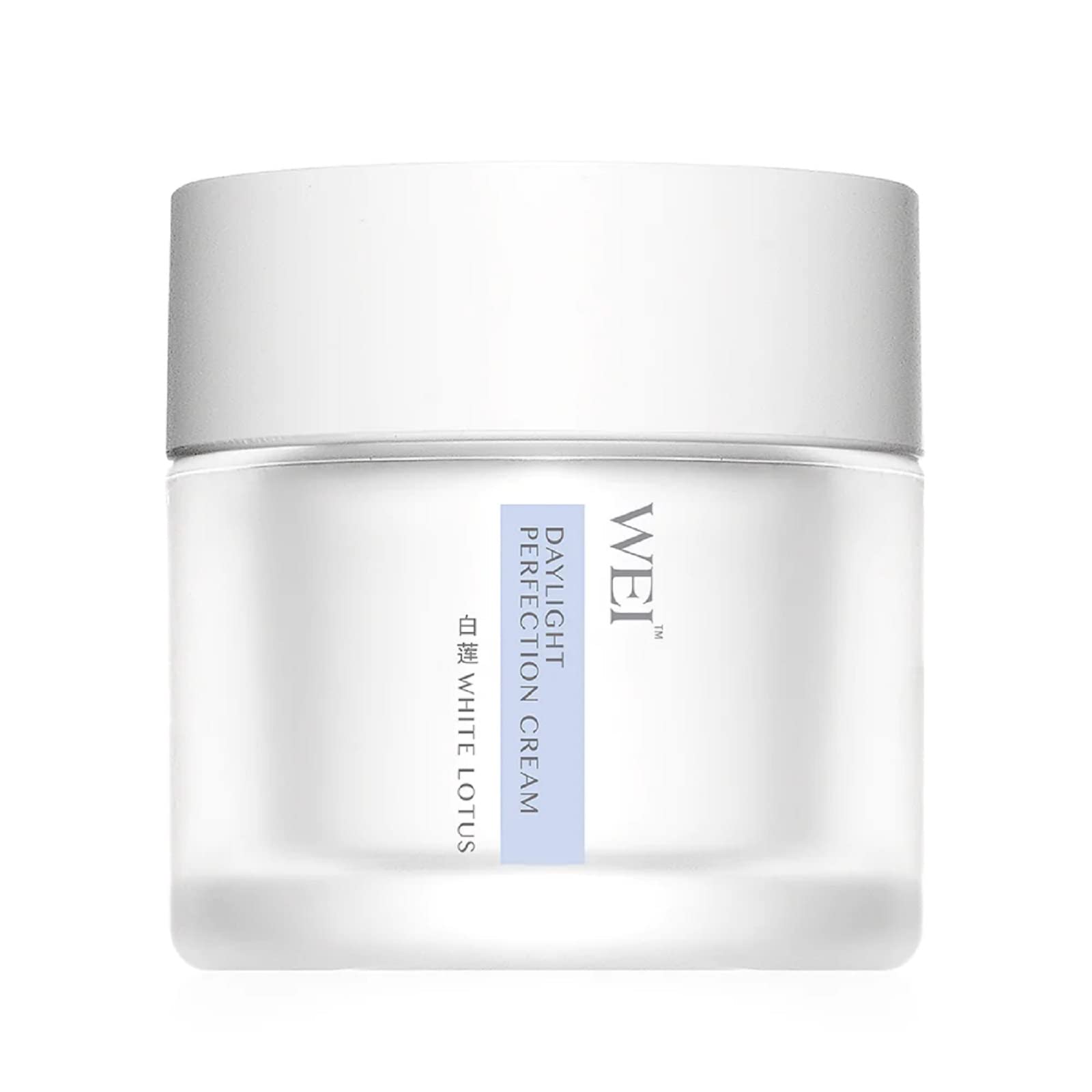 Wei East White Lotus Daylight Perfection Cream jar highlights rich hydration for dry skin