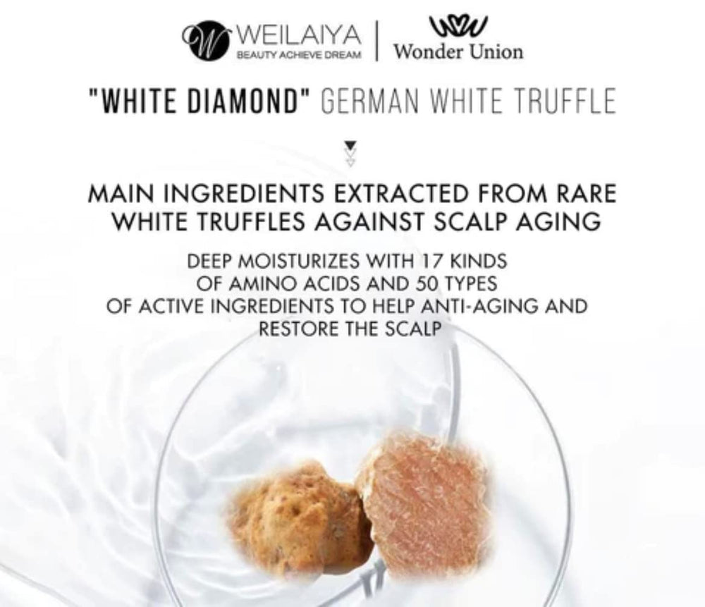 Weilaiya White Truffle shampoo texture mousse image, rich lather