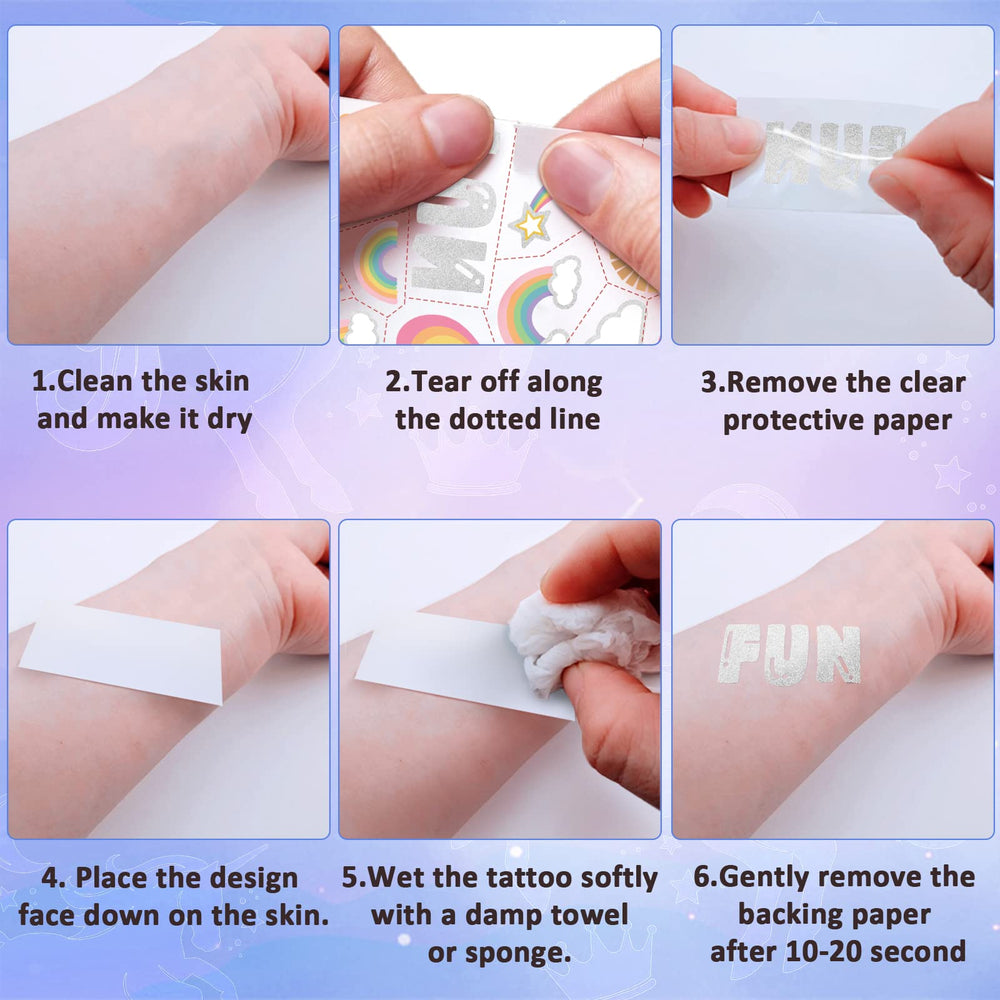Weipbwor glitter tattoo large design shines with metallic finish and durability.