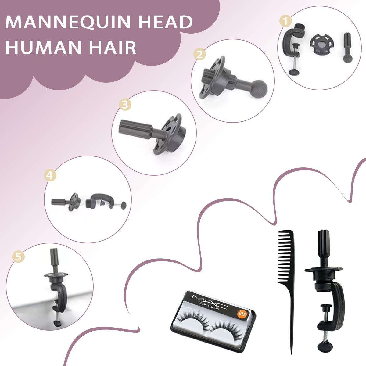 WeiRan head with 360-degree rotation enables easy access from all angles.