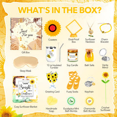 Weishenghuo coasters in the sunflower get well basket protecting surfaces