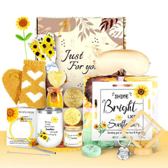 Weishenghuo sunflower get well basket cozy blanket for warmth and comforting recovery moments