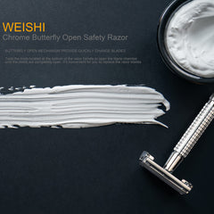 WEISHI blade chamber open close-up with twist knob for blade loading