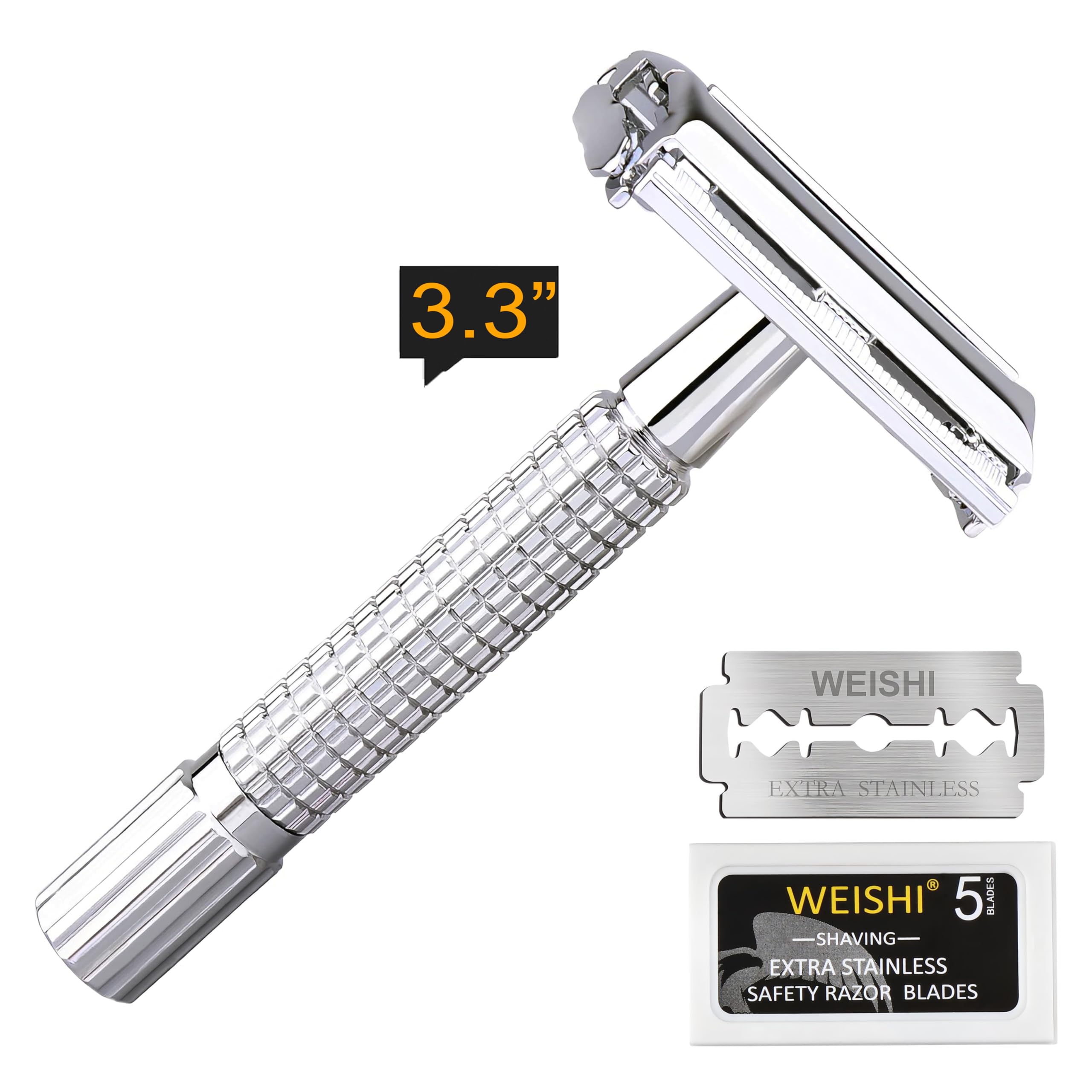 WEISHI razor with blades included emphasizes value and ready-to-use kit