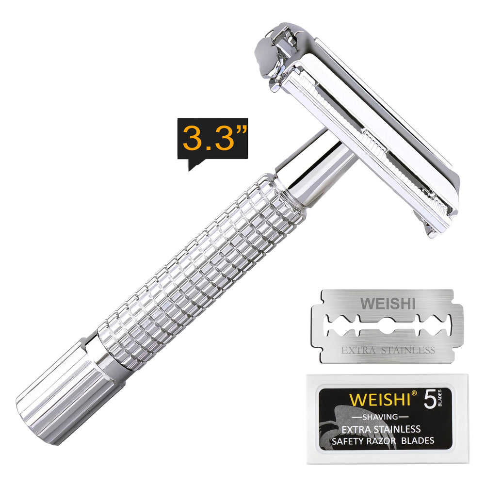 WEISHI razor with blades included emphasizes value and ready-to-use kit