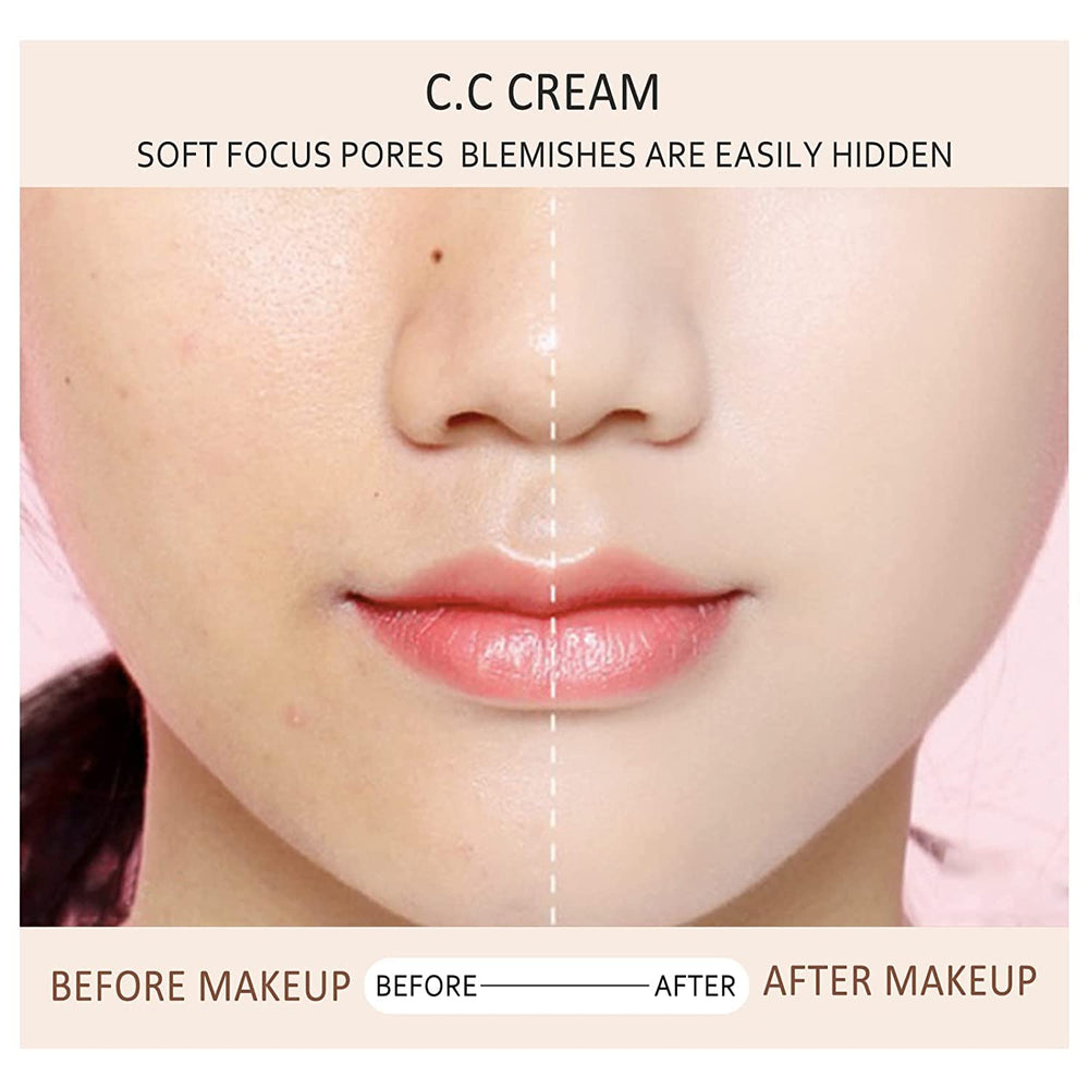 weispo CC Cream texture shown as air-light formula for breathable wear