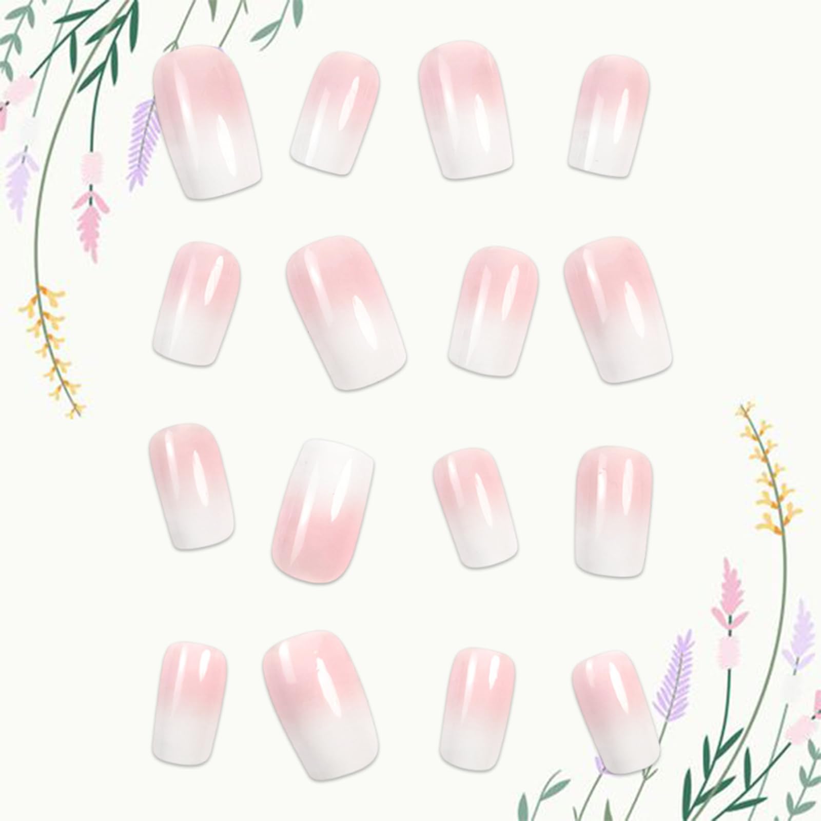 WEIXIWUYU jelly glue included for convenient wear-and-go nails