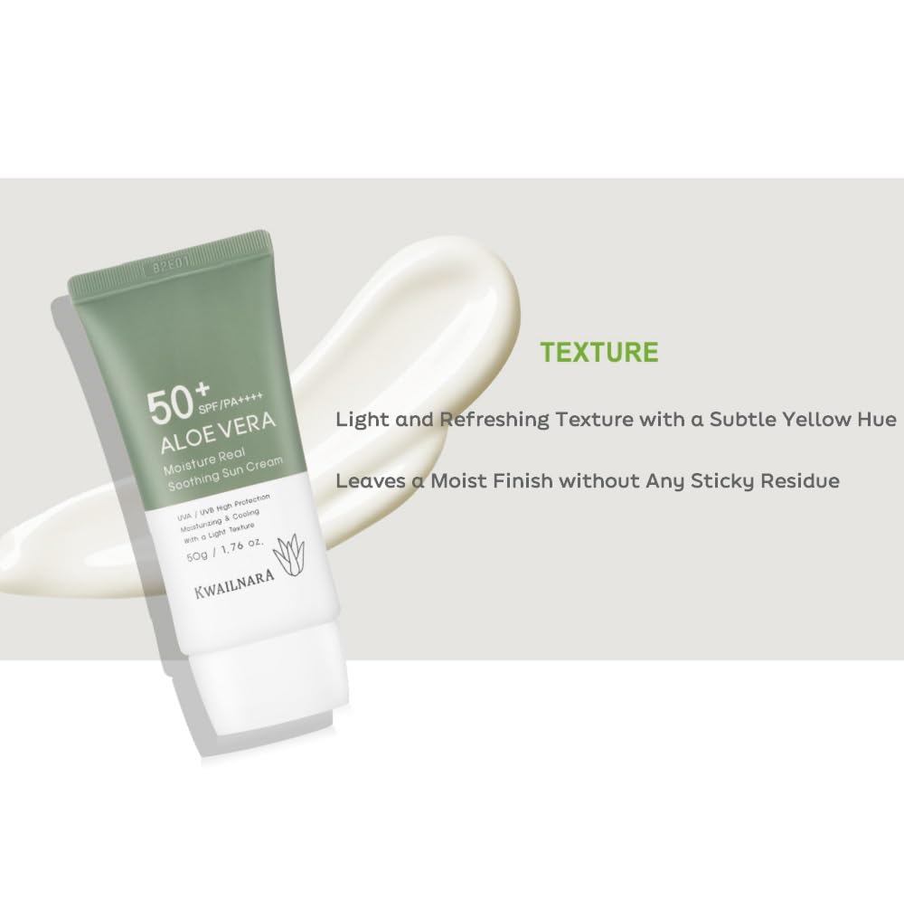 WELCOS KWAILNARA cream texture close-up highlights a light, non-greasy finish.