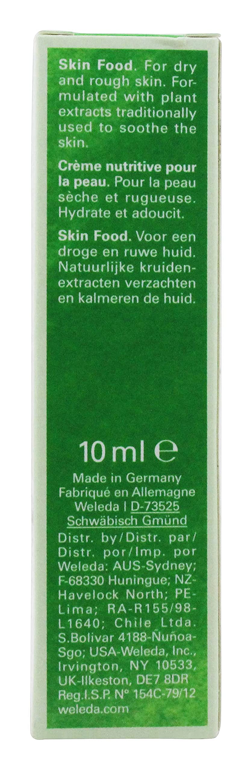 Weleda Skin Food on elbows close-up shows smoothing of rough skin.