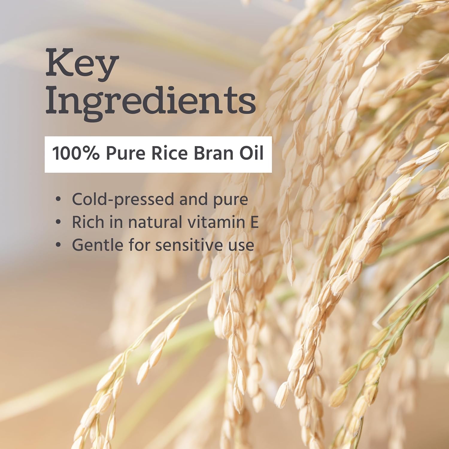 Well's Oil Rice Bran Oil on skin delivers a soft, smooth feel.