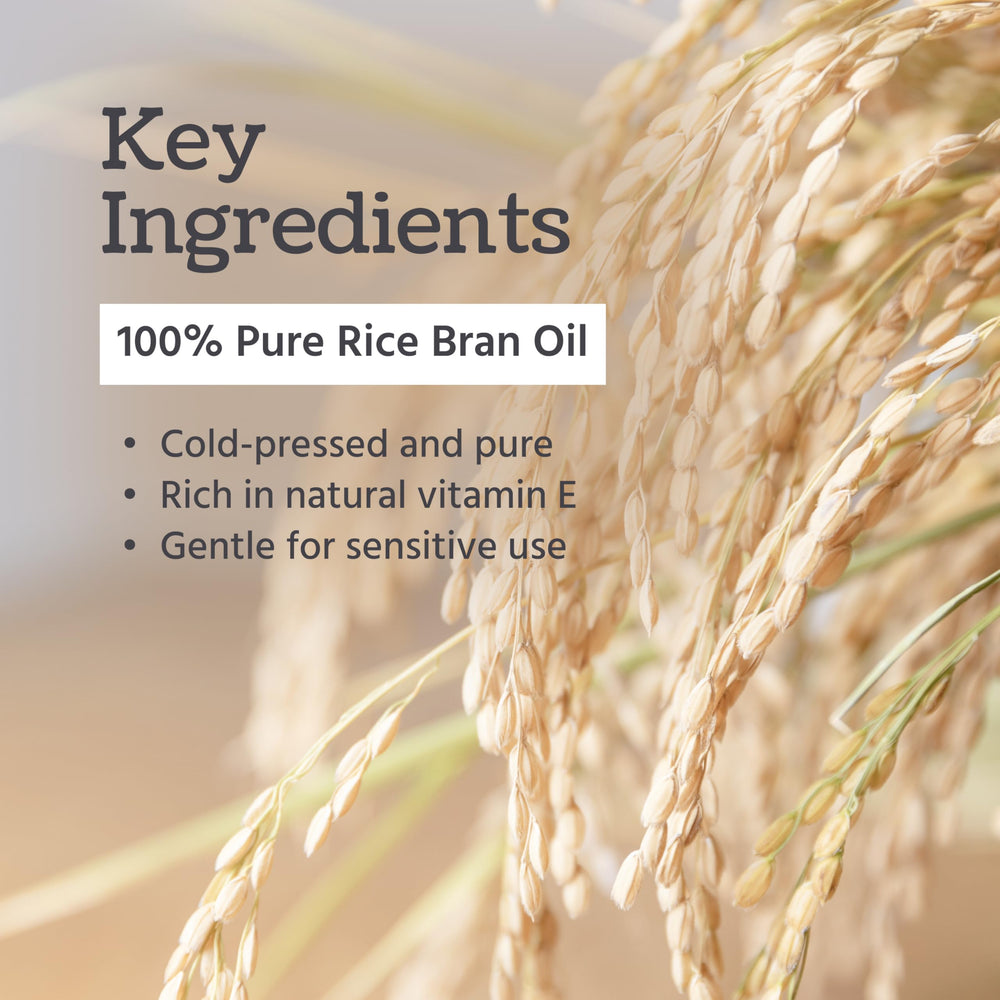 Well's Oil Rice Bran Oil hair application shows nourishing base for styling.