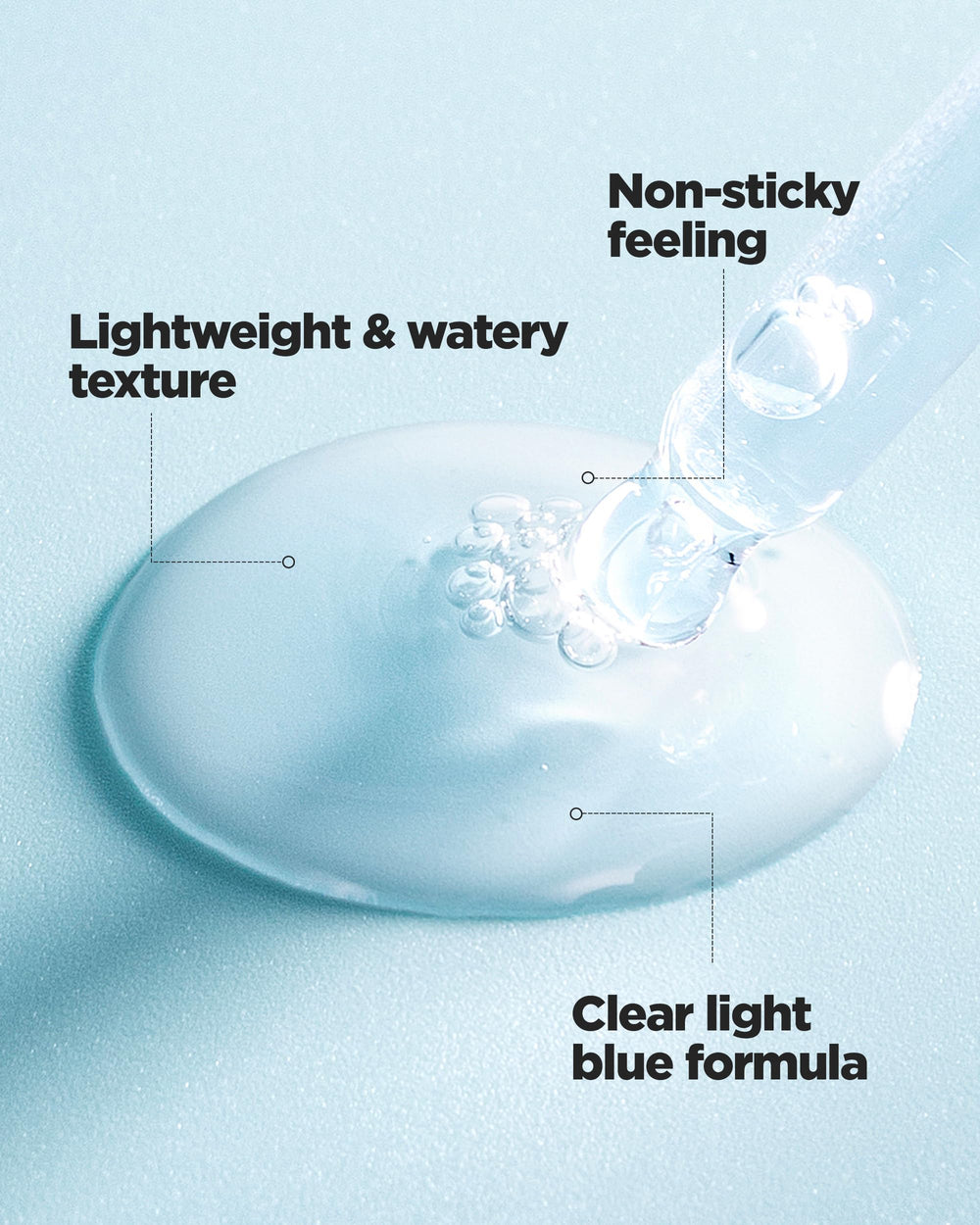 Ingredients panel highlights panthenol centella and wild yam for soothing care