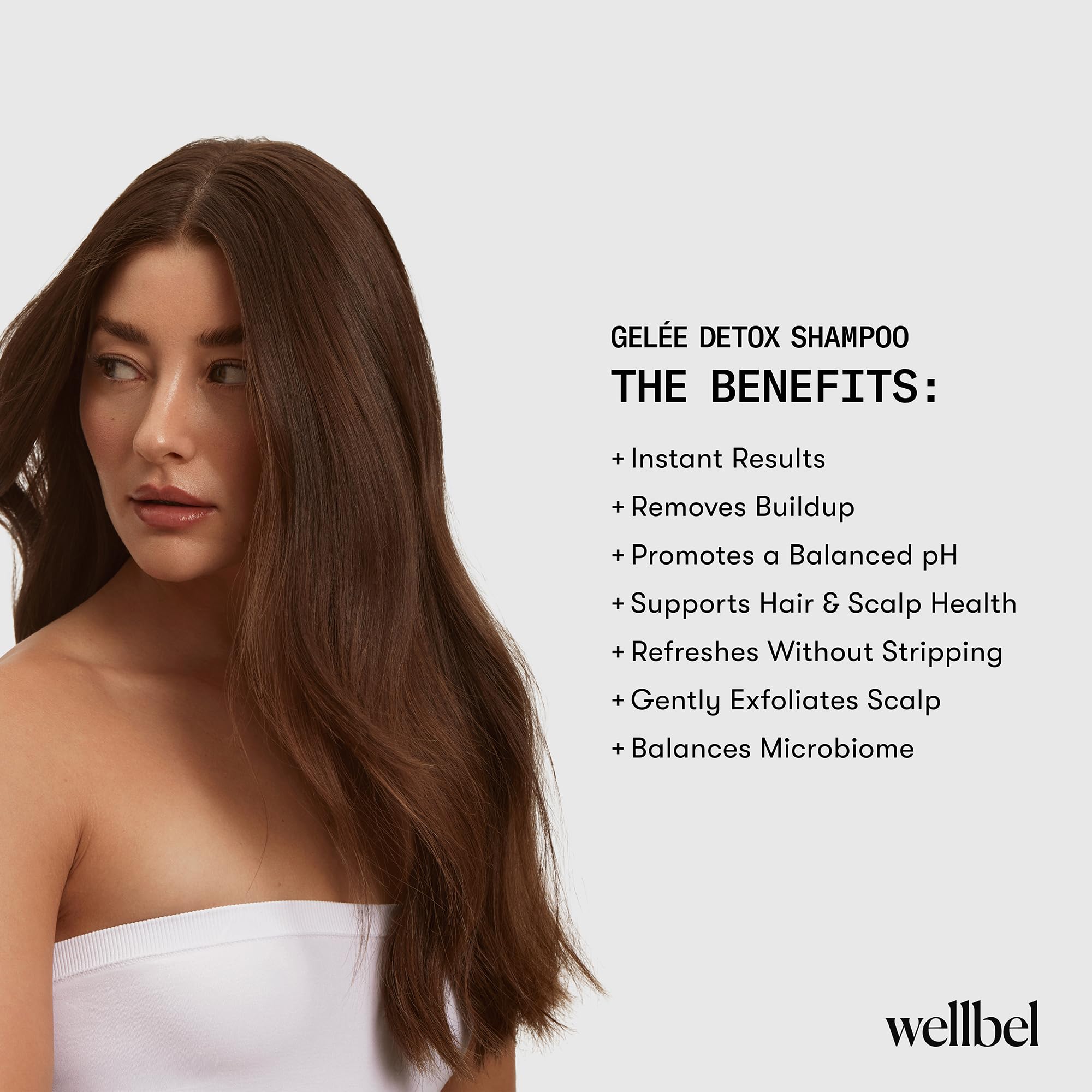 Signature Sanctuary scent notes in WELLBEL Gelée Detox Shampoo.