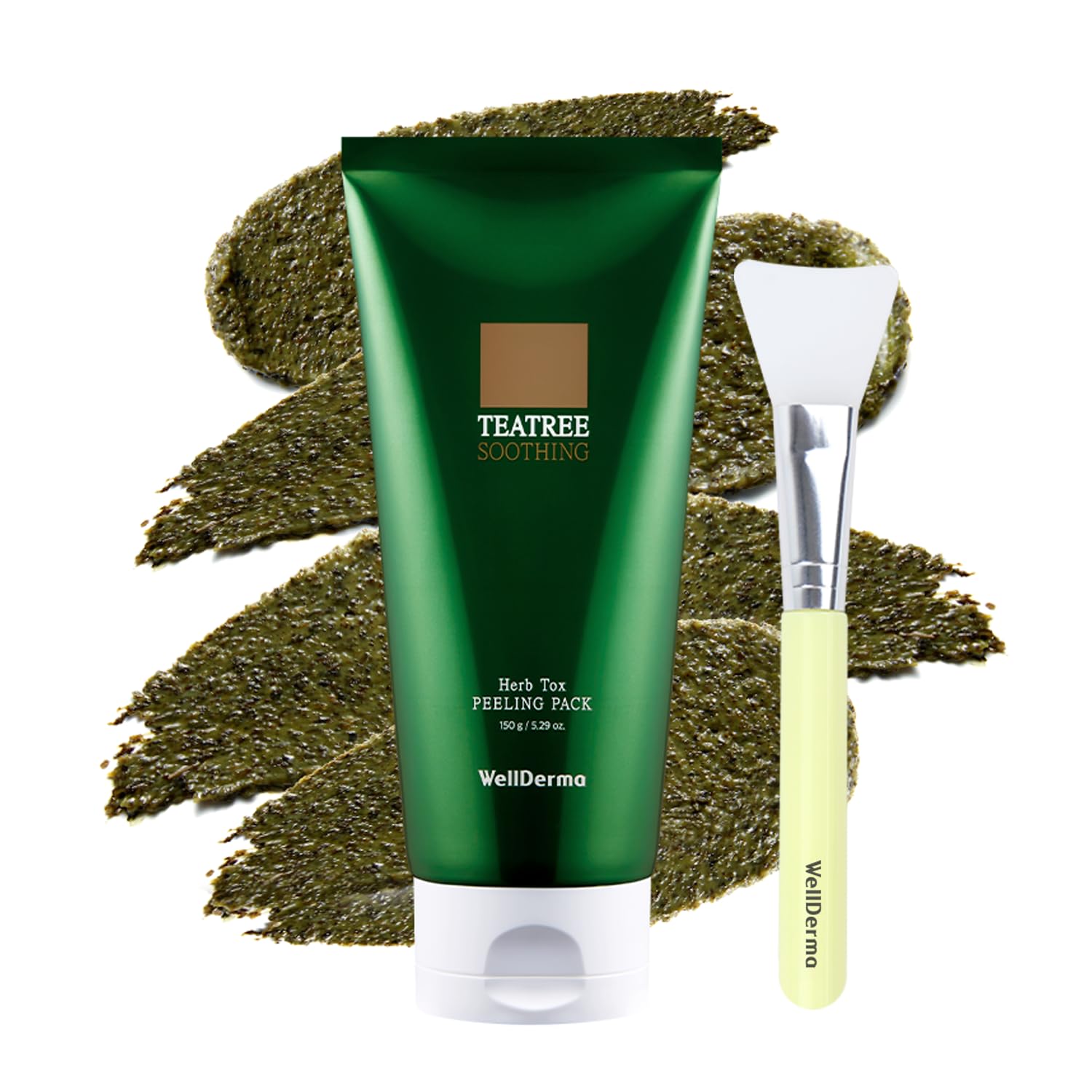 WELLDERMA Chadew Tea Tree clay mask clarifies pores and impurities