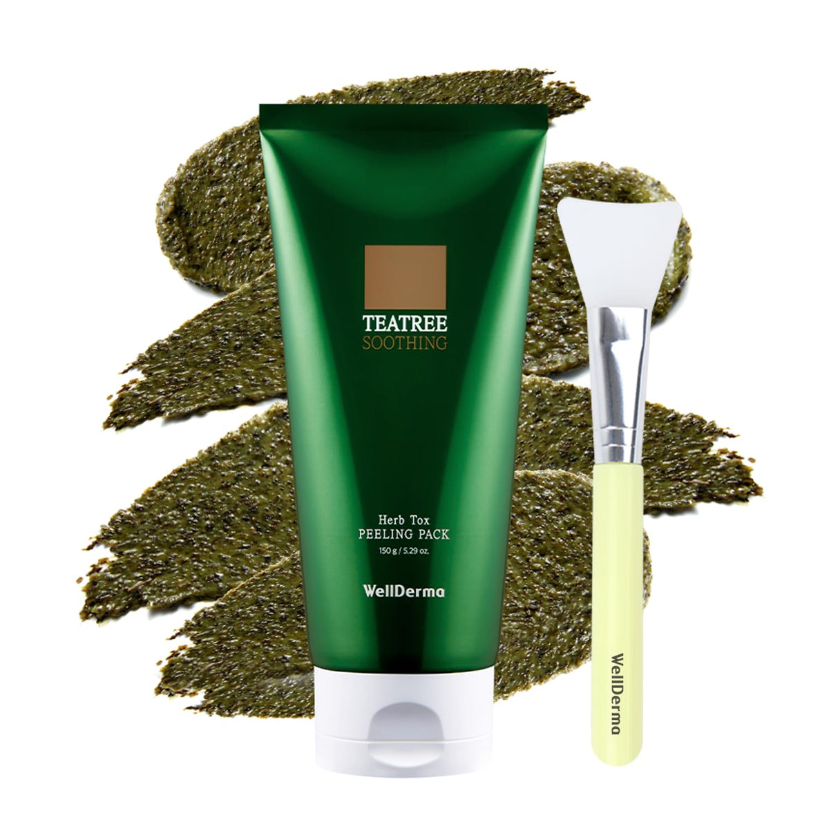 WELLDERMA Chadew Tea Tree clay mask clarifies pores and impurities