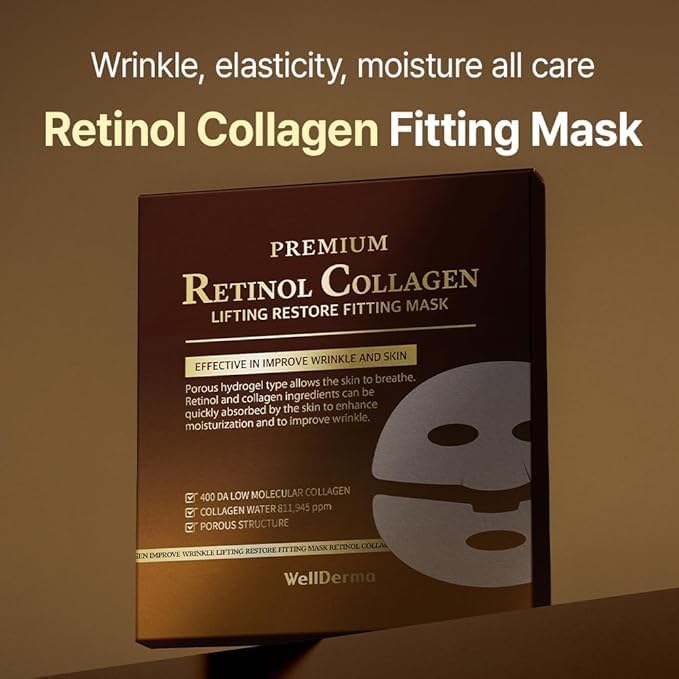 WELLDERMA collagen-water hydration-boost sheet delivering refreshing moisture