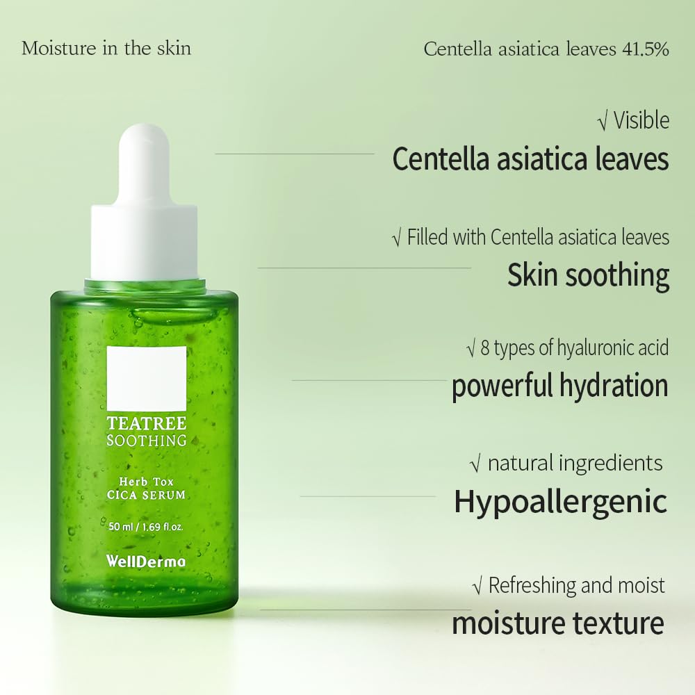 WELLDERMA multi-hyaluronic acid blend image highlighting lasting moisture