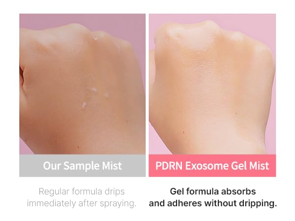 Applied on the face for instant hydration with WellDerma mist before makeup.