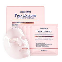 WellDerma PDRN Exosome Hydrogel Mask adheres closely for lasting hydration.