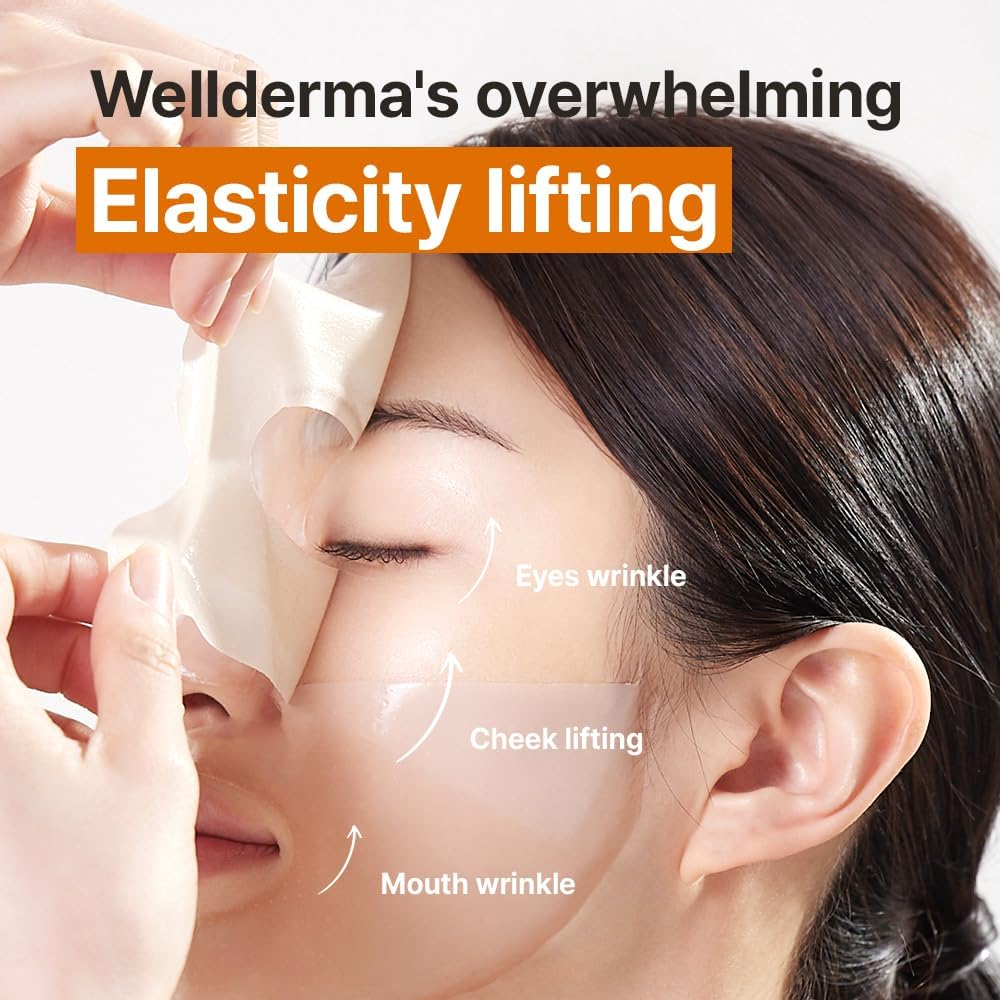 WELLDERMA premium K-beauty care packaging highlighting quality ingredients