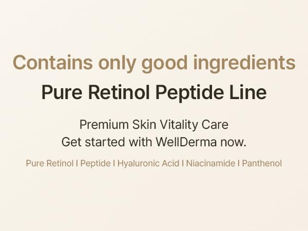 WELLDERMA texture swatch hints at smoother skin with continued use.