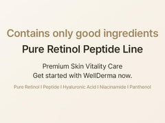 WELLDERMA texture swatch hints at smoother skin with continued use.