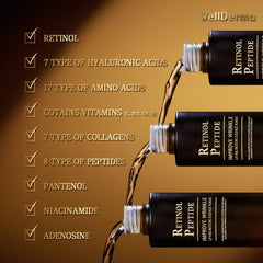 WellDerma Retinol Peptide Restore Toner dropper with smooth application