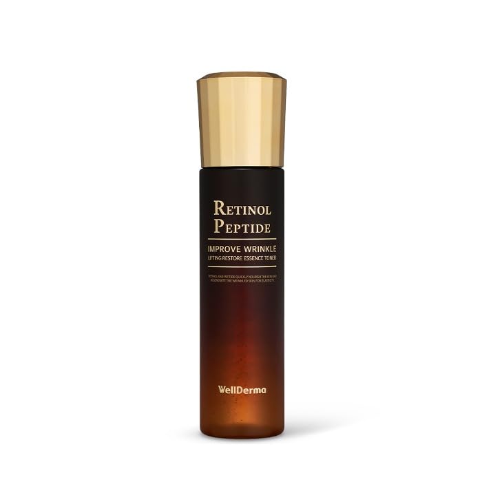WellDerma Retinol Peptide Restore Toner ingredients including rosemary and chamomile