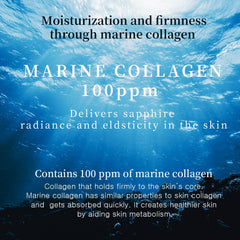 WELLDERMA Sapphire bottle highlights glycerin and hyaluronic components for moisture