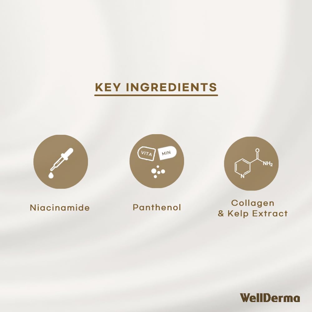 WellDERMA Sapphire multi-collagen complex visual suggests nourishing skin support