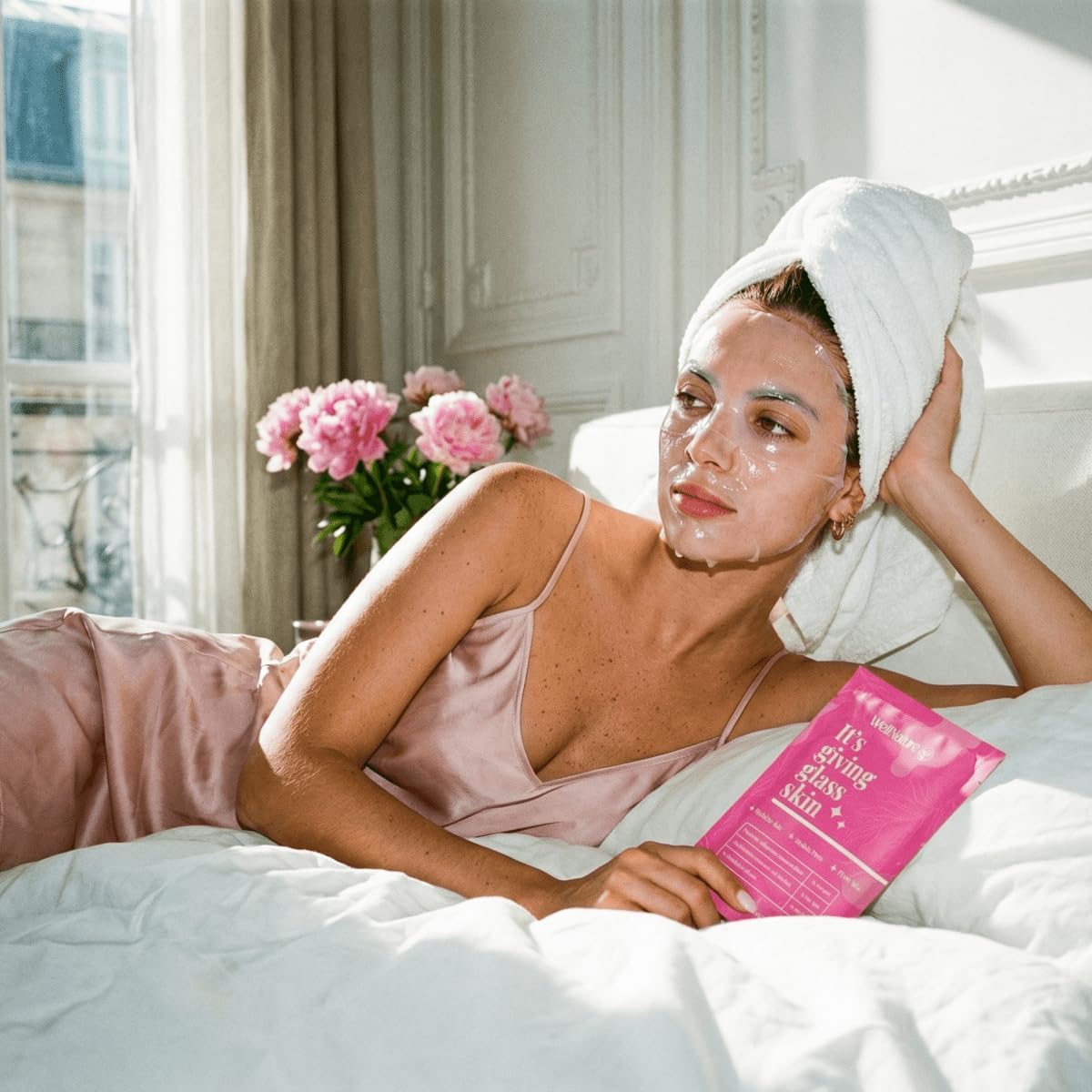 Wellnature glass-skin result closeup suggests a plump, dewy complexion.