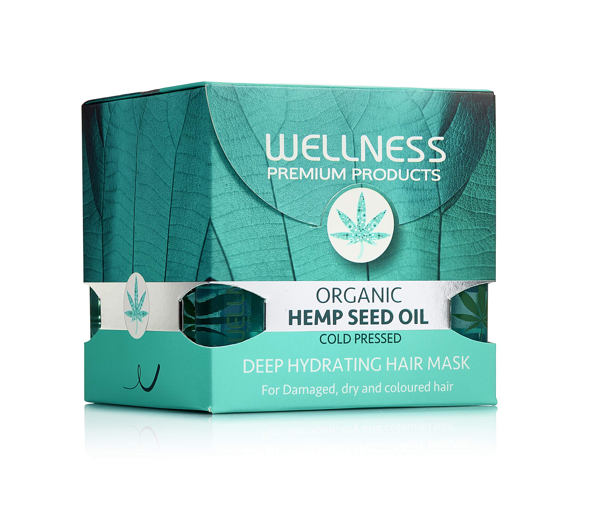 Wellness Premium Products hands applying hair mask for easy smoothing