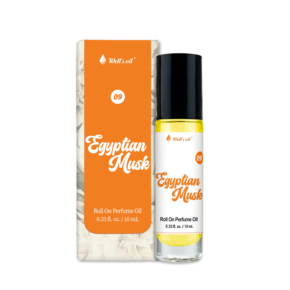 Well's Oil roll-on Egyptian Musk bottle for on-the-go fragrance