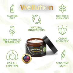 WELLUTION arnica and aloe vera visuals emphasize calming skin care.