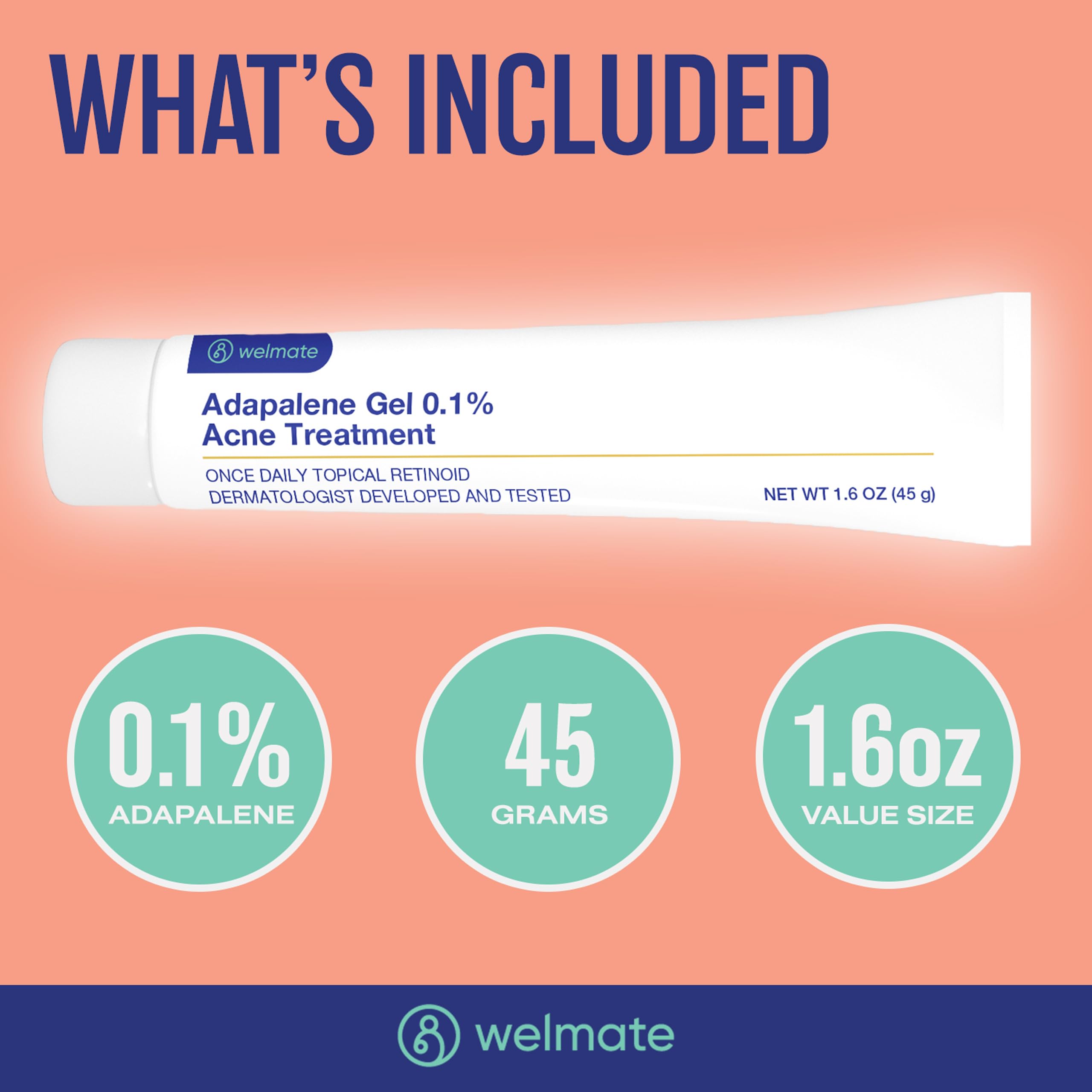 WELMATE two-tube OTC acne care package for home use
