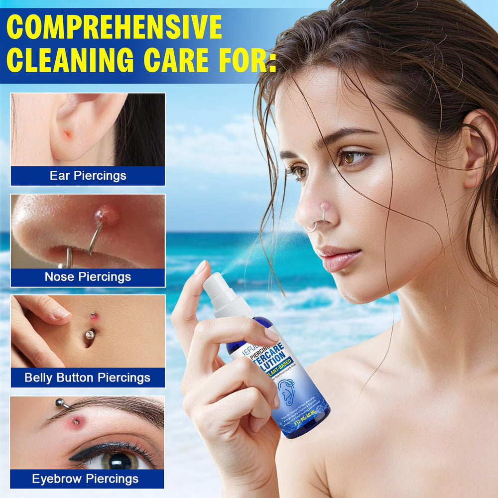 Weluno hydration formula with Aloe Vera and Allantoin for comfort around piercings.