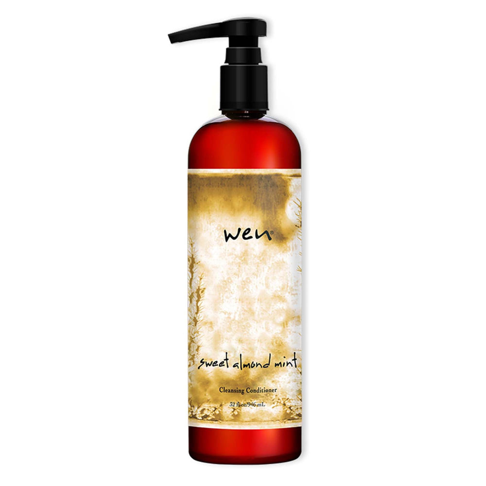 WEN by Chaz Dean cleansing conditioner bottle with Sweet Almond Mint scent for refreshed hair