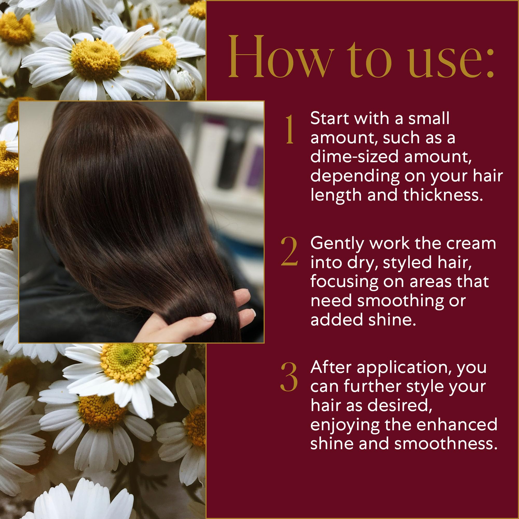 WEN by Chaz Dean Finishing Treatment Creme close-up with sleek natural curls