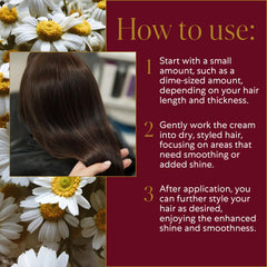 WEN by Chaz Dean Finishing Treatment Creme close-up with sleek natural curls