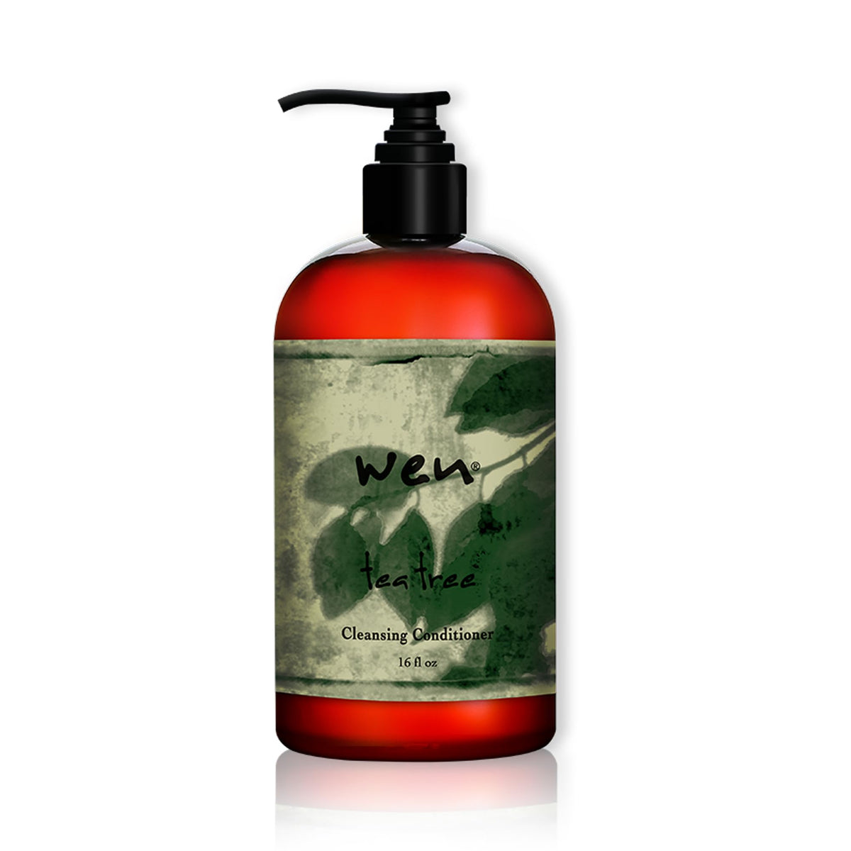 WEN by Chaz Dean Tea Tree bottle being poured for a light cleanse