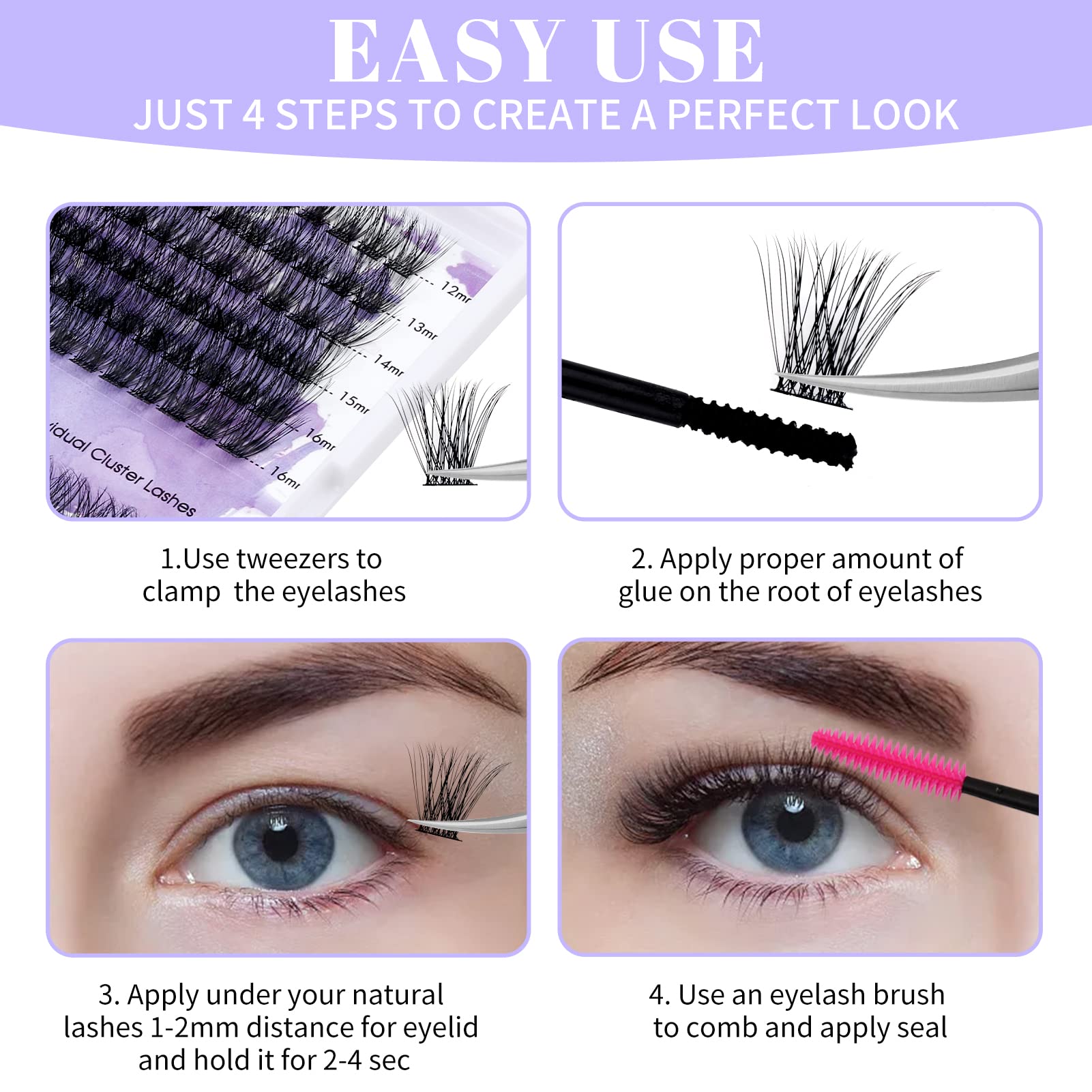 Wendy Lashes beginner-friendly DIY cluster lashes for quick, stylish results.