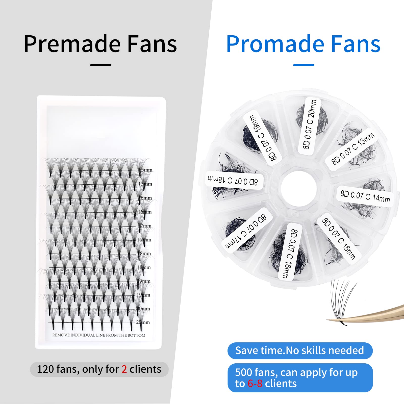 Wendy Lashes bulk-pack ease of use for efficient lash artists.