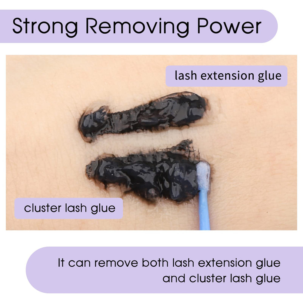 Wendy Lashes cluster lash remover cleans glue and oils from lashes