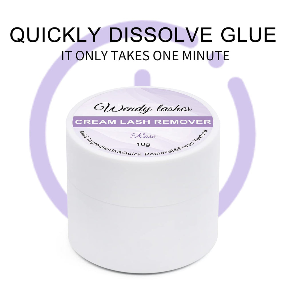 Wendy Lashes cream-texture remover enables precise, controlled lash glue removal