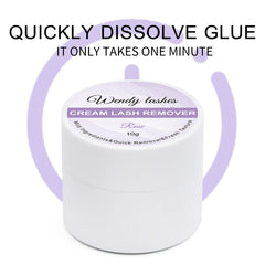Wendy Lashes cream-texture remover enables precise, controlled lash glue removal