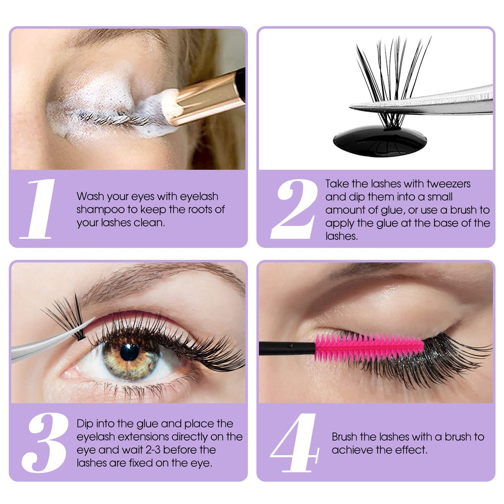 Wendy Lashes DIY lash kit visual for at-home use.