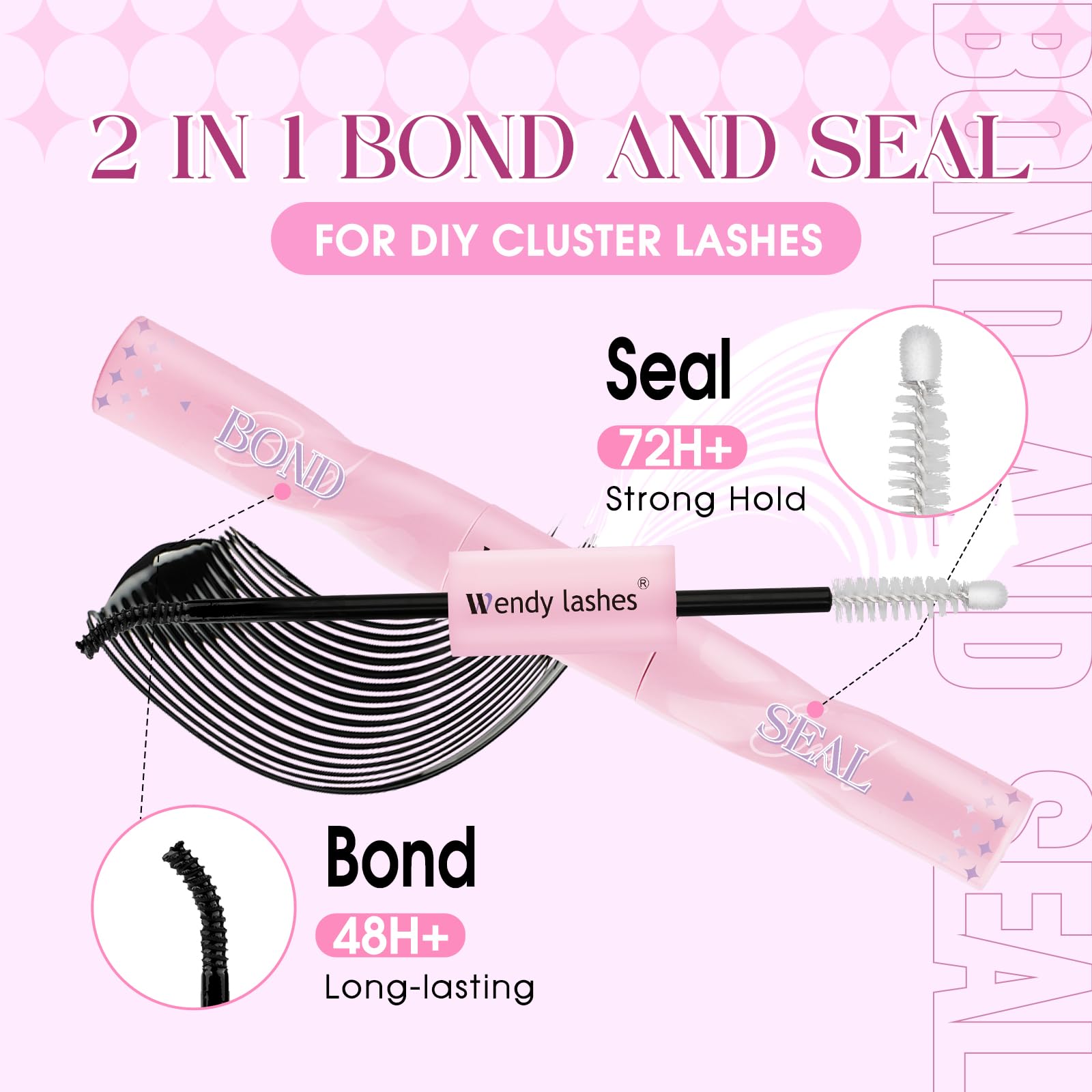 Wendy Lashes lash bond and seal kit for lasting hold