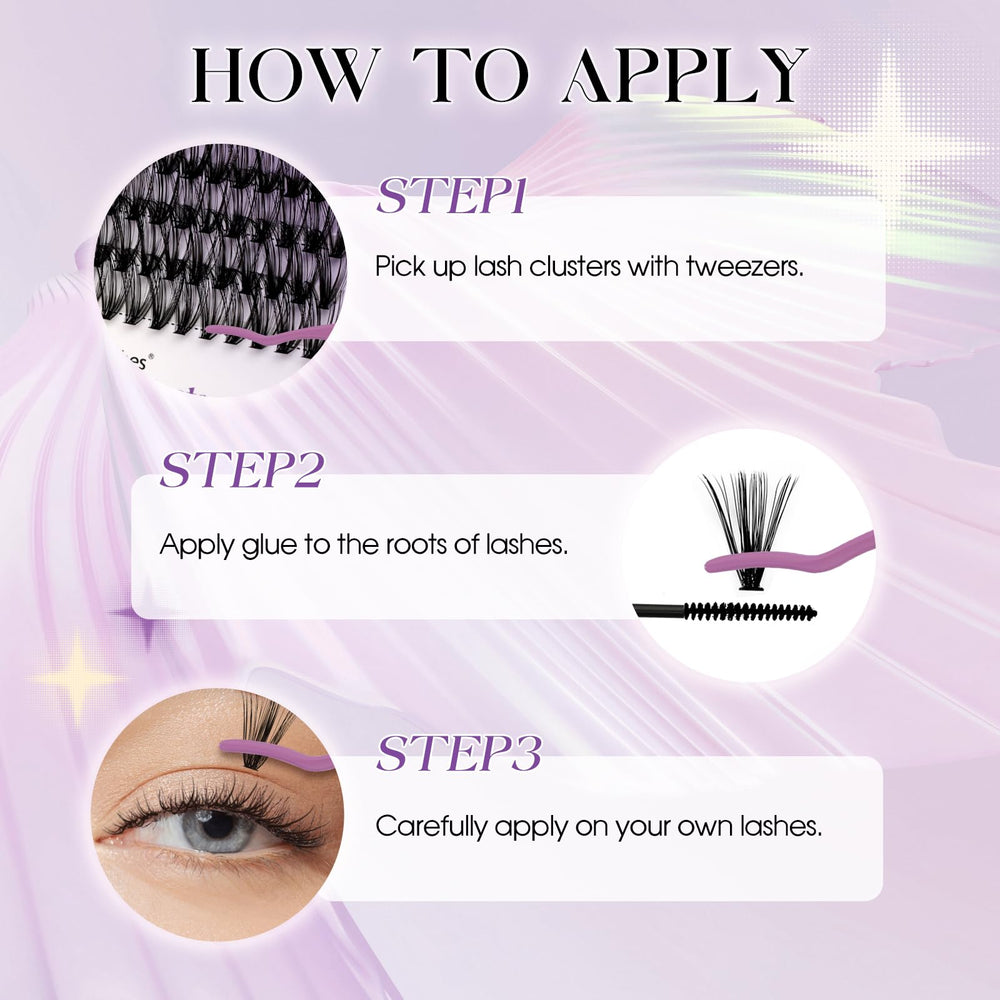 Wendy Lashes lengths 12–16mm for versatile DIY styling