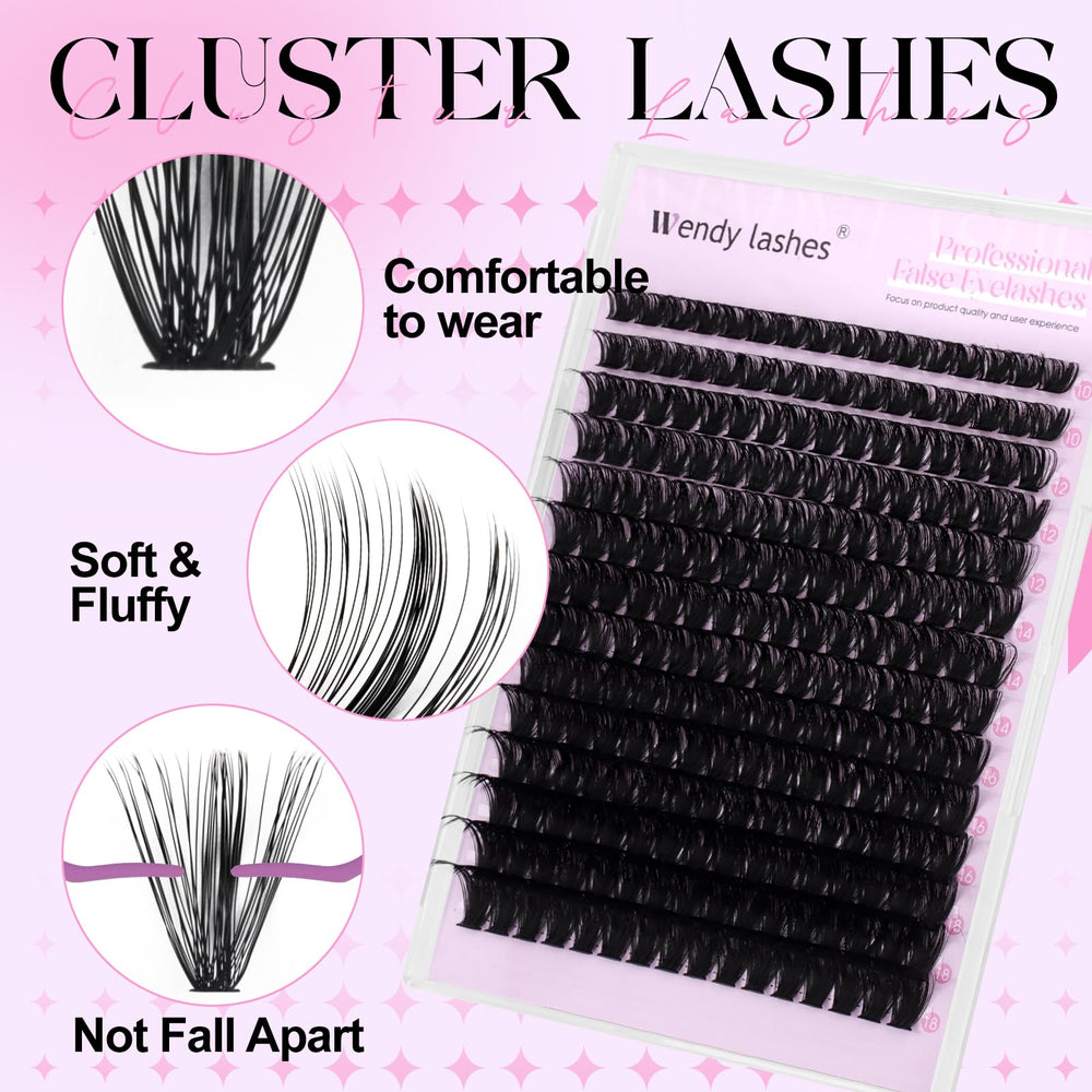 Wendy Lashes mascara brush to blend clusters into a seamless finish.